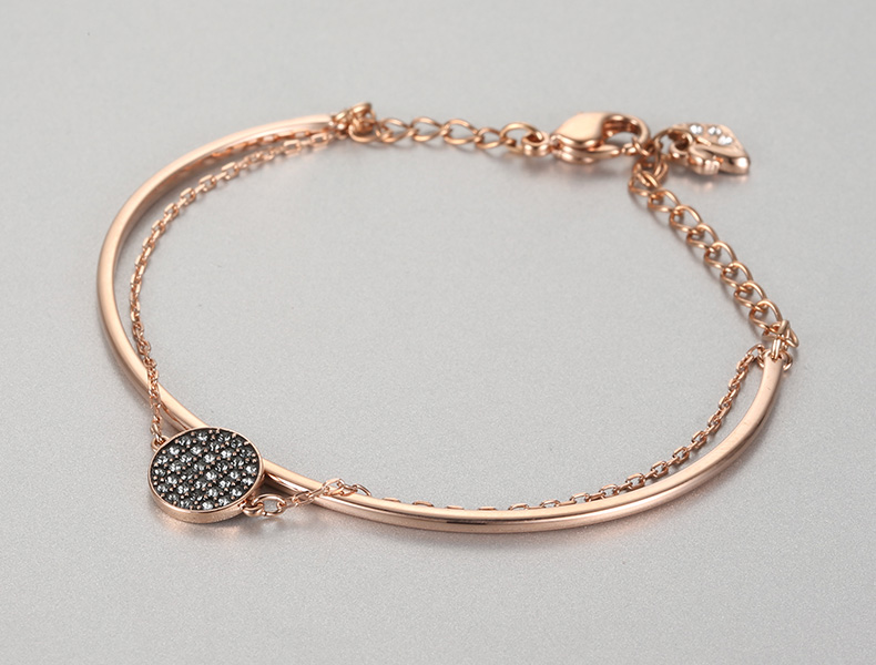 Vòng tay Swarovski thời trang cấp 2 trong 1 Vòng tay Trang sức nữ tặng quà cho bạn gái vòng đá