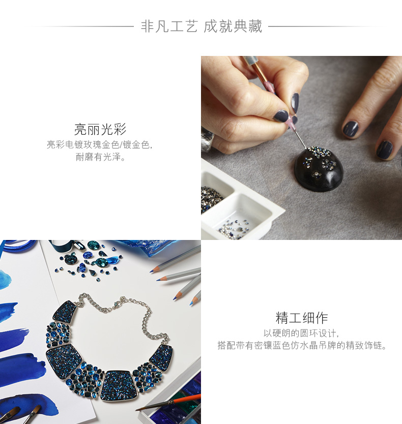 Vòng tay Swarovski thời trang cấp 2 trong 1 Vòng tay Trang sức nữ tặng quà cho bạn gái vòng đá
