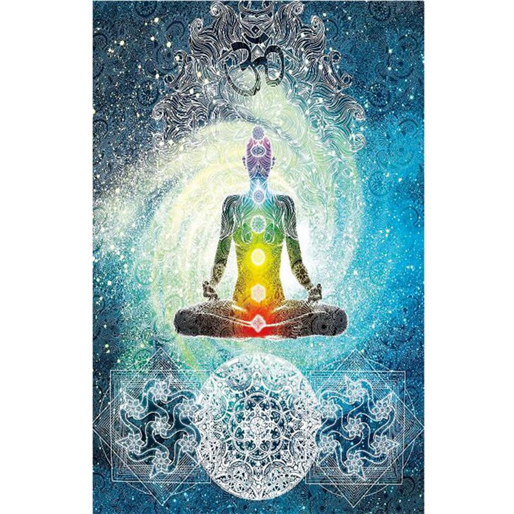 Ấn Độ Yoga Treo tường Trang trí tường Tapestry Tapestry Beach Khăn Nhiếp ảnh Vải thảm treo tường 2m