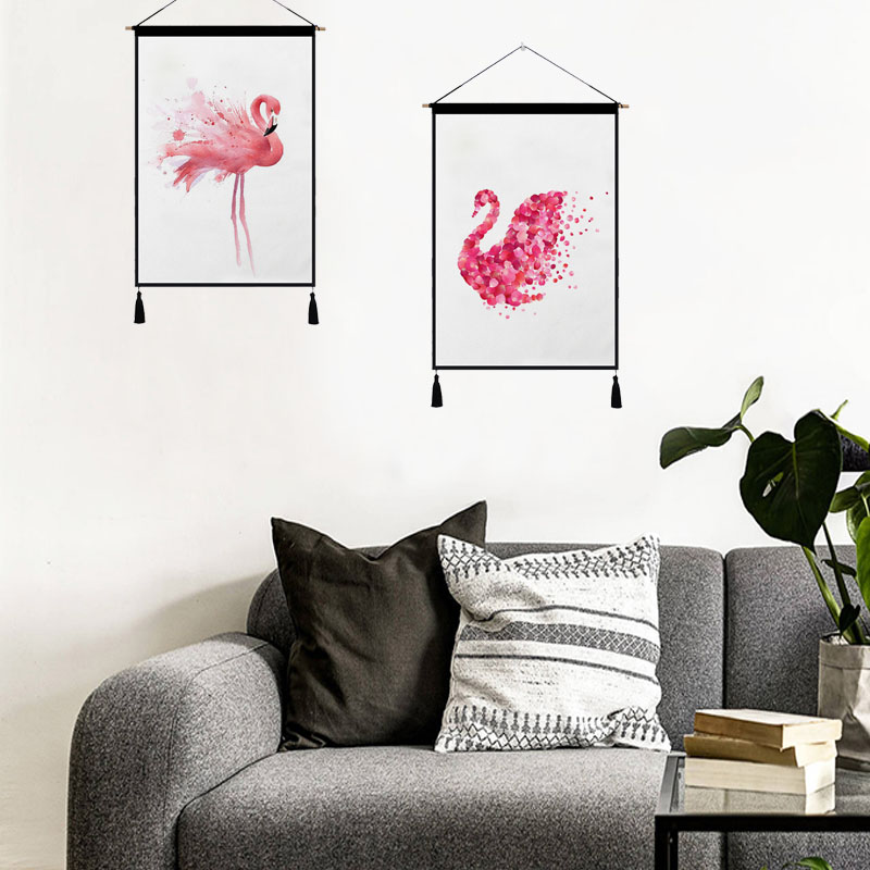 Vẽ ins tấm thảm Bắc Âu hộp mét vải bông cây vải vải nền bối cảnh treo che chắn bức tranh vải - Tapestry thảm vải treo tường