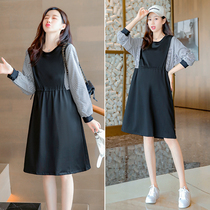 Pregnant woman Libra dress fall new out for breastfeeding breast-feeding dresses Long sleeves Loose Moon Clothes Pregnant clothes women