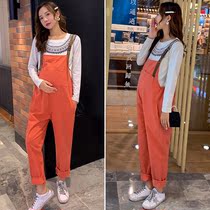 Pregnant Woman Back Belt Pants 2022 Spring Dress New Fashion Suit Spring Fall Outside Wearing Long Pants Tidal Moms Net Red Working Dress Pants Woman