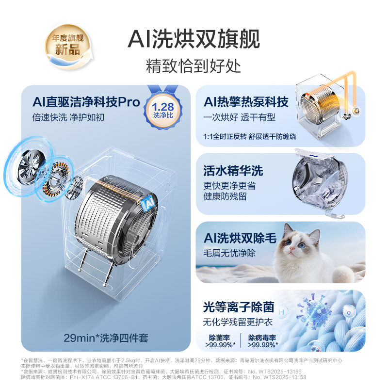 Стирально-сушильный комплект Haier Yunxi 4.0 Pro белый