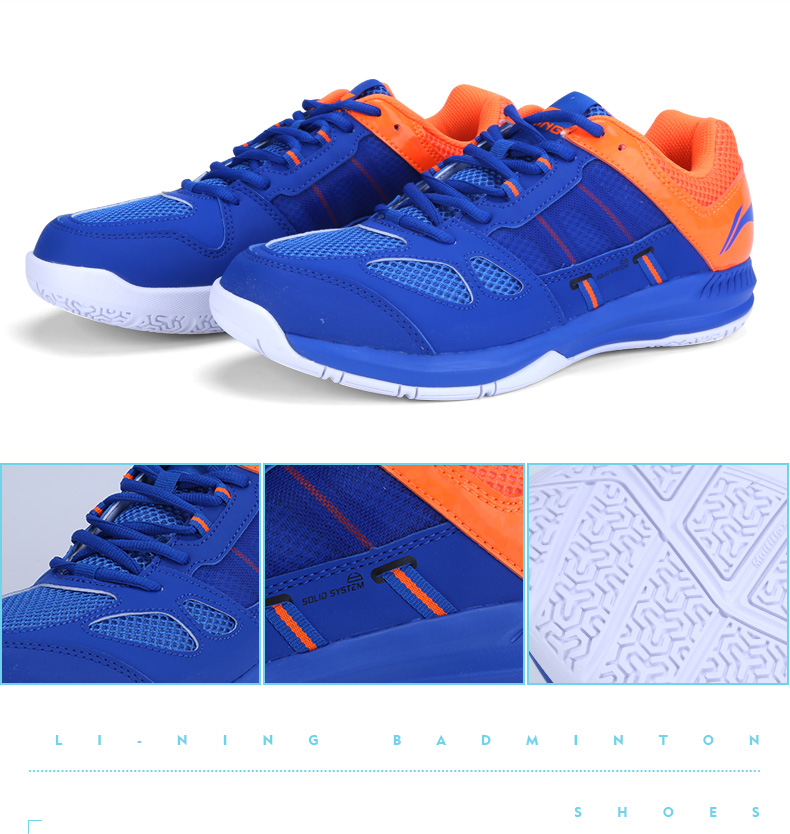 Giày cầu lông Li Ning mới 2018 Giày bảo hộ nam chống trơn trượt Giày thể thao đế thấp cho nam - Giày cầu lông shop giày thể thao