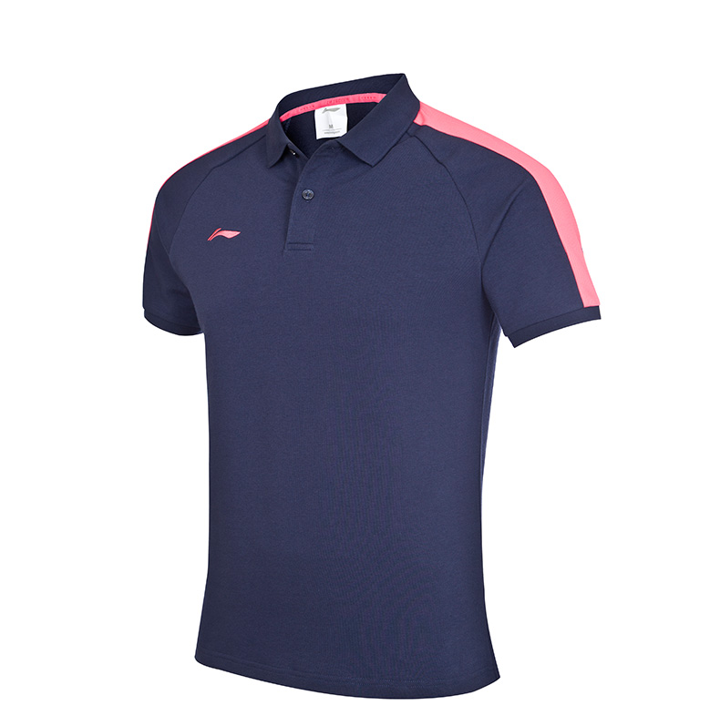 Li Ning thể thao ngắn tay áo thun nam POLO đích thực áo mới mùa hè ve áo thể thao đan APLM199 - Áo polo thể thao áo khoác polo