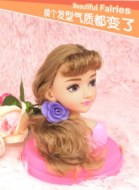 Cô gái trang điểm mơ công chúa nhà bàn trang điểm máy sấy tóc đồ chơi 3-6 tuổi Barbie búp bê tiệm hớt tóc - Búp bê / Phụ kiện đồ chơi búp bê kèm phụ kiện