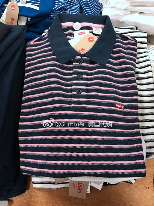 [SummerXu] Hoa Kỳ Mua sắm Levis Levis Men Wild Slim Casual Áo sơ mi ngắn tay áo polo trắng