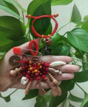 Red rope baby in the year of birth baby baby shockproof safe body pendant hand-woven