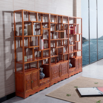 Bogu frame solid wood Chinese imitation antique pendulum piece tea set tea rack display cabinet bou ancient rack Xuanguan partition shelve