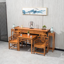 Atmospheric Rural Middle Hall Six Pieces of four sets of solid wood Eight Immortals Table for table Shentai Chinese antique furniture Xuanguan Table