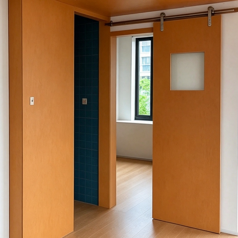 Honey-Colored Marine-Style Barn Doors, Kitchen and Bathroom Glass Doors, Perforated Doors, Bedroom Partition Sliding Doors, Ghost Doors Honey-Colored Marine-Style Barn Doors, Kitchen and Bathroom Glass Doors, Perforated Doors, Bedroom Partition Sliding Doors, Ghost Doors