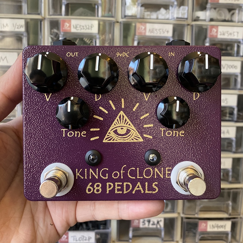 68Pedals King of Clone Overload Single Effect Analog Man King of Tone
