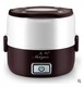 hộp cơm cắm điện chefman Meihao hộp cơm điện mini nồi cơm điện ba lớp đa chức năng cầm tay cắm điện sưởi ấm nấu ăn cách nhiệt - Hộp cơm điện sưởi ấm hộp cơm cắm điện chefman