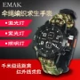 Ngoài trời khẩn cấp sống sót đa chức năng đồng hồ đèn pin hồng ngoại ánh sáng tím xem la bàn leo núi đồng hồ erro - Giao tiếp / Điều hướng / Đồng hồ ngoài trời đồng hồ g shock