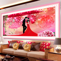 Full Diamond Painting 2021 New Diamond Embroidery Hundred Years Good Wedding Wedding Bedroom Cross-stitch Stick Diamond Brick Stone Show