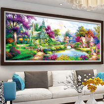 Full diamond Diamond painting 2021 new diamond embroidery dream hut European oil painting stick Diamond Stone living room simple modern