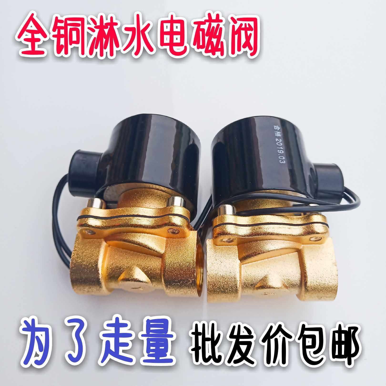 Heavy truck trailer truck car drip brake sprinkler accessories all copper solenoid valve 4 minutes 24v sprinkler valve