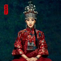 Aying Miao Art Colorful Guizhou Ethnic Characteristics Miao Silver Clothing Headwear National Dance Performance Hat