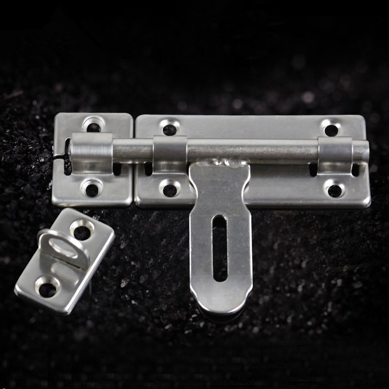 Stainless steel plug - in lock - in door plug - in toilet insert door - button door - thread 4 inch 6 inch 8 inch