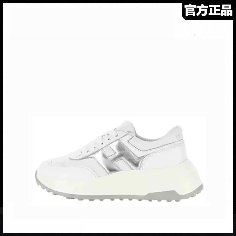 [Same Style as in the Mall] Hojia Women's Shoes 2026 Early Spring New Product H669 Thick-Soled Shoes Casual Shoes Sports Shoes White Shoes
