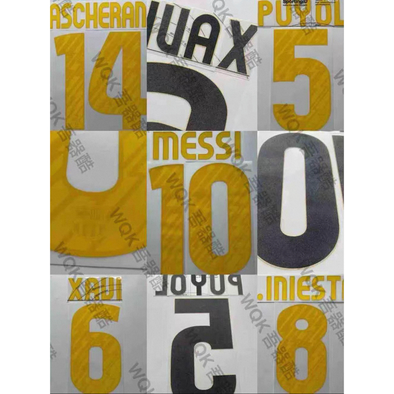 La Liga Barcelona 1011 Season Home Jersey with Printing, Authentic, Messi, Xavi, Iniesta, Sipesa, First Edition