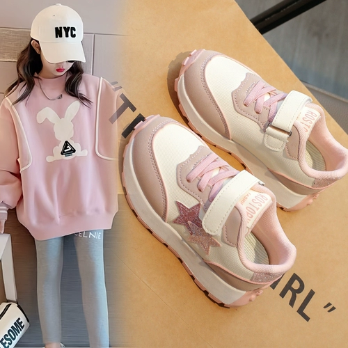 Низкие кроссовки, детская спортивная обувь для девочек, белая обувь для отдыха, мягкая подошва