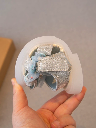 Сандалии для принцессы, детские туфли с бантиком, мягкая подошва