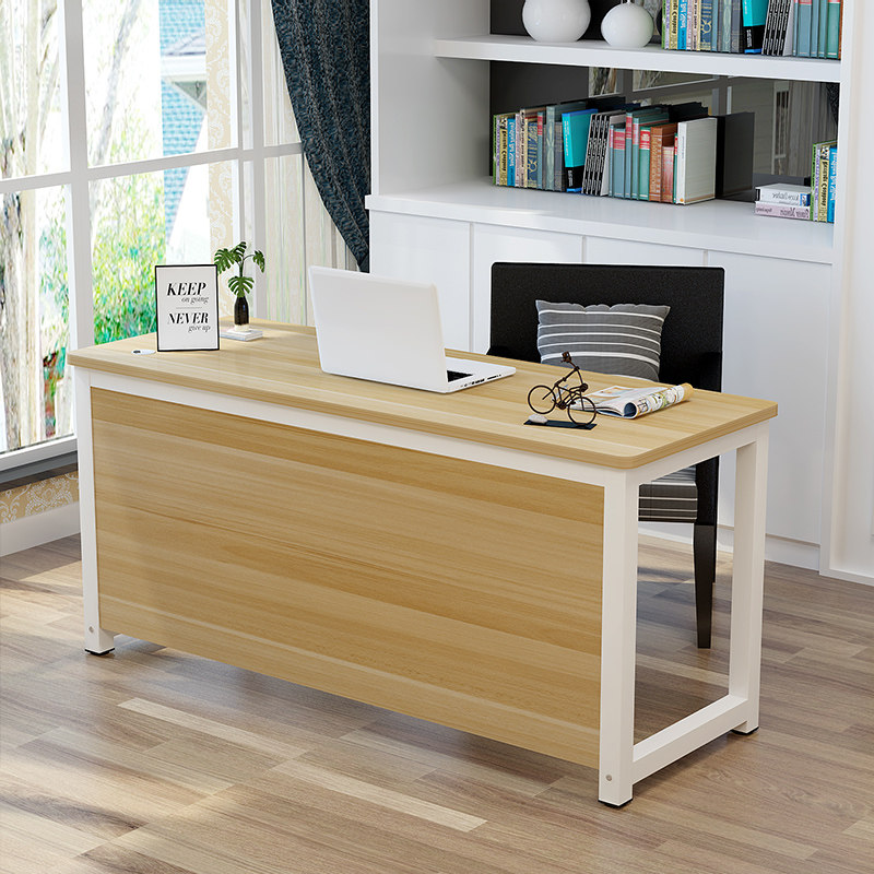 Minimalist Long Front Reception Desk Desk Single Desk Double Desktop Computer Desk Training Table Home Rounded Corner Desk