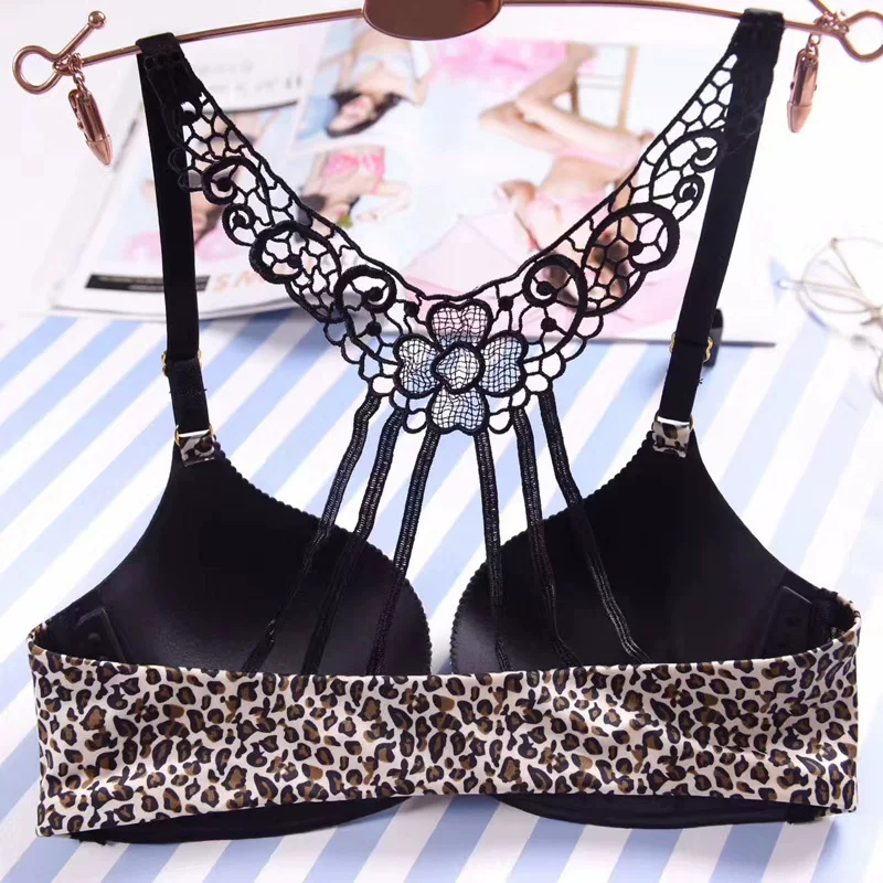 Sexy underwear, set, supporting wireless bra, beautiful back