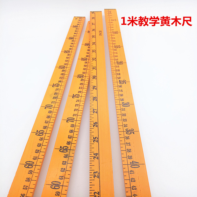 [USD 8.88] Wooden Ruler Metric Ruler for Teaching 1 Meter Wooden