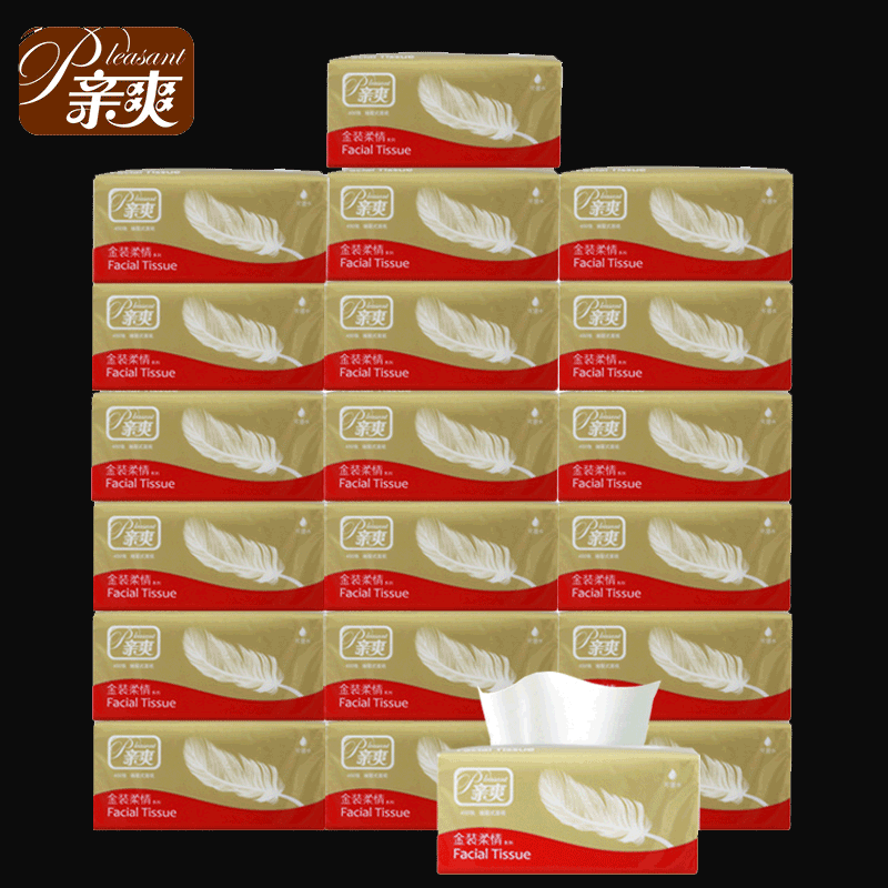 Qinshuang Gold Edition Soft Tissue Paper 450 Sheets 4-Ply 100 Packs Ultra-Soft Baby Wipes, Water-Resistant Qinshuang Gold Edition Soft Tissue Paper 450 Sheets 4-Ply 100 Packs Ultra-Soft Baby Wipes, Water-Resistant