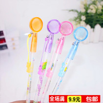 B19 creative magnifying glass ballpoint pen cute cartoon primary school prizes Blue writing prize writing ball pen