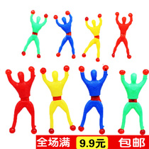 W1 wall climbing toy Spider Man Superman rock climbing somersault sticky spider man climbing wall small creative childrens toy