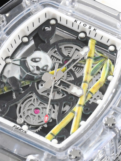 Authentic! Kiosk Special-Shaped Watch Mechanical Style Retro Fashion Trend Classy ins Rubber Niche Gift for Boys