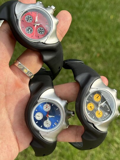 Genuine Kiosk Special-Shaped Watch Non-Oak Style Three-Eye Crush European and American Rare ins Niche Gifts for Boys