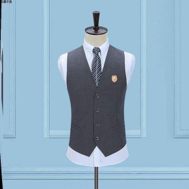 Brooch for Men's Suit Vest, Slim Fit Groom and Best Man Dress, Fashionable Business Casual Work Suit Vest