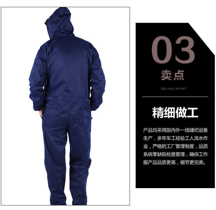 Mùa đông dài tay thoáng khí jumpsuit làm việc bảo hiểm quần áo sửa chữa tự động sửa chữa phun sơn chống bụi mặc kích thước lớn phù hợp với nam giới và phụ nữ đồ bộ mặc nhà