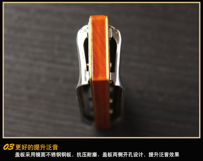 Harmonica 10 lỗ blues mười lỗ gỗ đàn hương chơi nhạc cụ blues có thể được thay đổi giai điệu PADDY12 chơi hòa tấu - Nhạc cụ phương Tây vĩ cầm