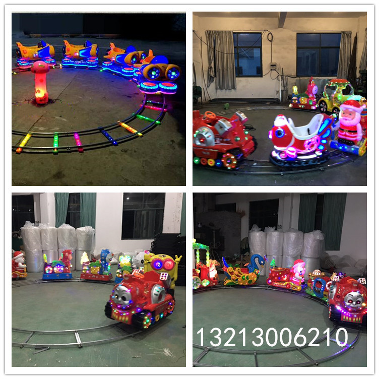 Outdoor square Electric track train Night Market stall Battery train 220v power control cabinet train