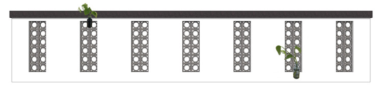 新中式徽派苏州园林风格庭院围墙铁艺防护栏窗花草图大师SU模型