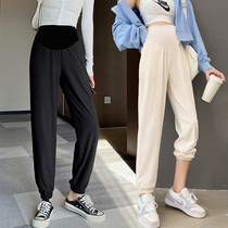 Pregnant woman pants necroptypants spring and autumn outside wearing summer thin spring and summer female summer small children casual sports with underpants spring clothing