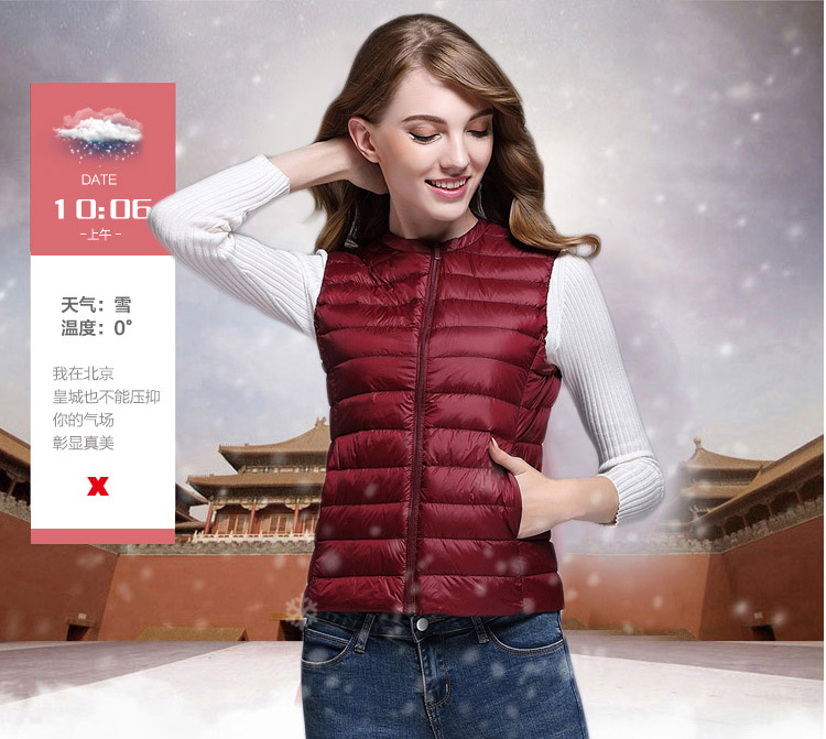 Áo vest nữ mùa thu và mùa đông ngắn phiên bản Hàn Quốc của áo vest mỏng bên trong mặc vest siêu mỏng xuống vest chống hở ao khoac nu