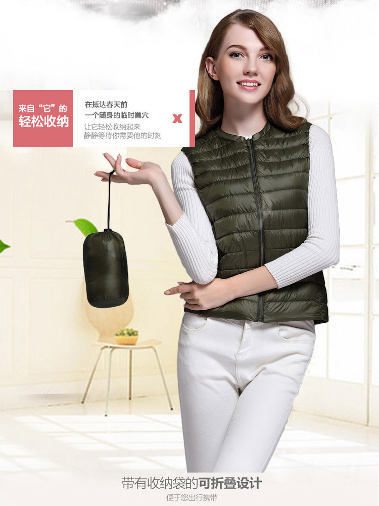 Áo vest nữ mùa thu và mùa đông ngắn phiên bản Hàn Quốc của áo vest mỏng bên trong mặc vest siêu mỏng xuống vest chống hở ao khoac nu