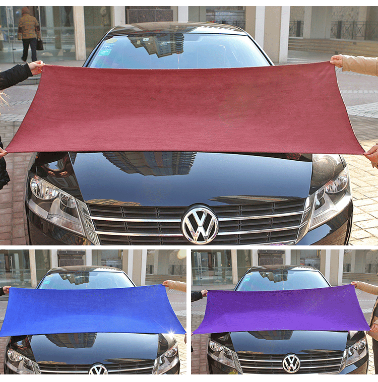 Khăn lau xe nhỏ 40 * 60160 Khăn lau lớn thấm nước làm sạch vải xe ô tô cung cấp giẻ - Sản phẩm làm sạch xe găng tay vệ sinh ô tô