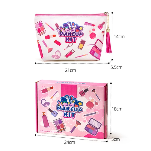Игрушка для макияжа, детский комплект для принцессы, реалистичная база под макияж, семейная коробка для косметики, подарок на день рождения