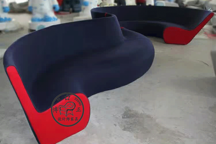 Walter konll khoanh tròn đồ nội thất sáng tạo Sofa thiết kế hình chữ S Sofa hình sợi thủy tinh cong ghế xếp thư giãn dakita