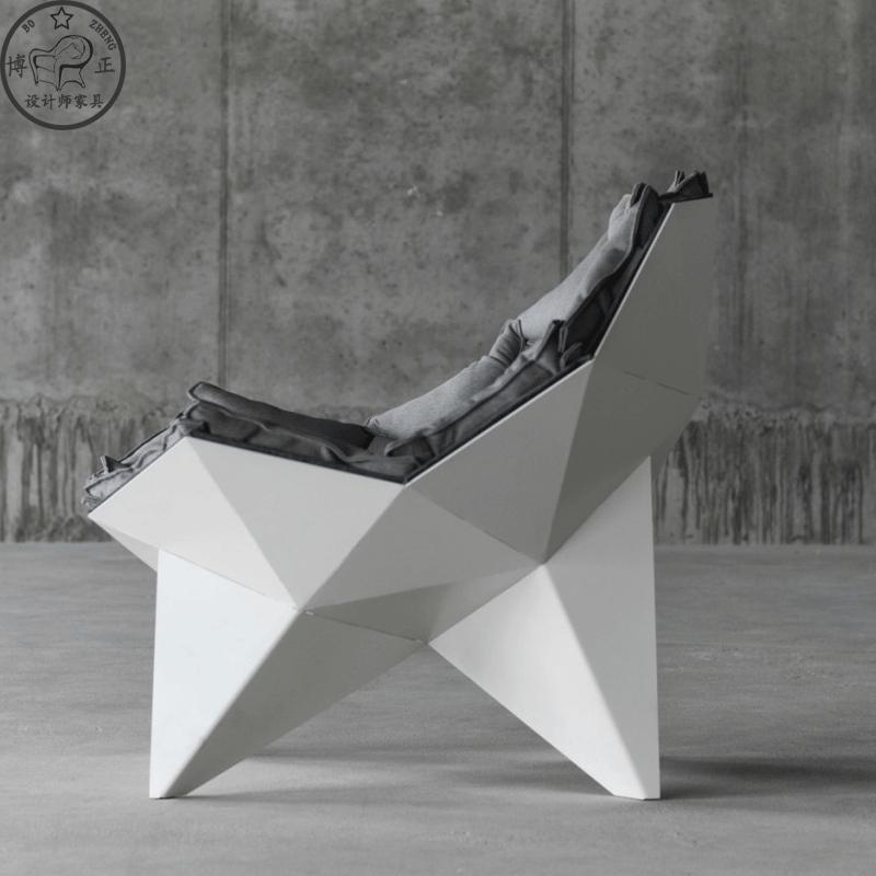 LOUNGE CHAIR Q1 Nhà thiết kế Nội thất sáng tạo Hình dạng Ghế ngồi FRP Ghế nghệ thuật Bắc Âu ghế nằm