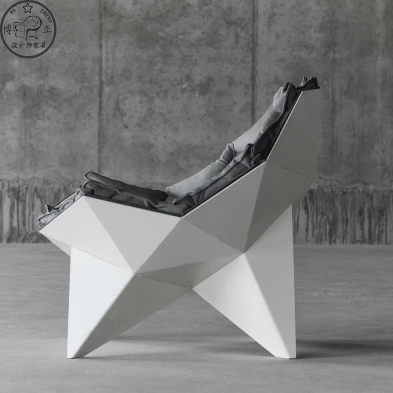 LOUNGE CHAIR Q1 Nhà thiết kế Nội thất sáng tạo Hình dạng Ghế ngồi FRP Ghế nghệ thuật Bắc Âu sopha gỗ
