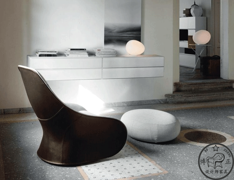 Thiết kế ghế bành Derby Ghế sofa cá tính sáng tạo nghệ thuật Bắc Âu thời trang hình ghế phòng chờ sofa gỗ sồi