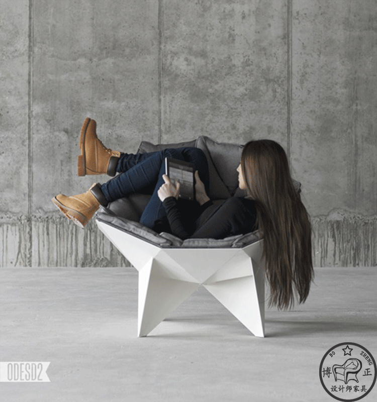 LOUNGE CHAIR Q1 Nhà thiết kế Nội thất sáng tạo Hình dạng Ghế ngồi FRP Ghế nghệ thuật Bắc Âu ghế nằm